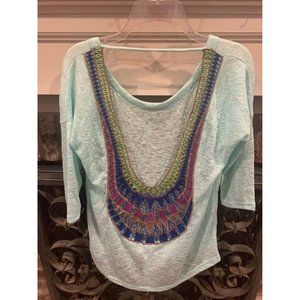 NWT Modern Ego boho bohemian top, size women’s small (Bin X)